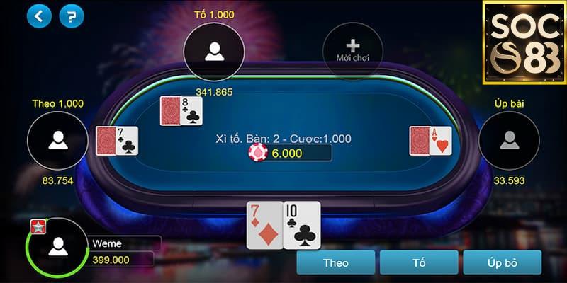 Luật chơi xì tố là gì Soc88 chi tiết cho người mới